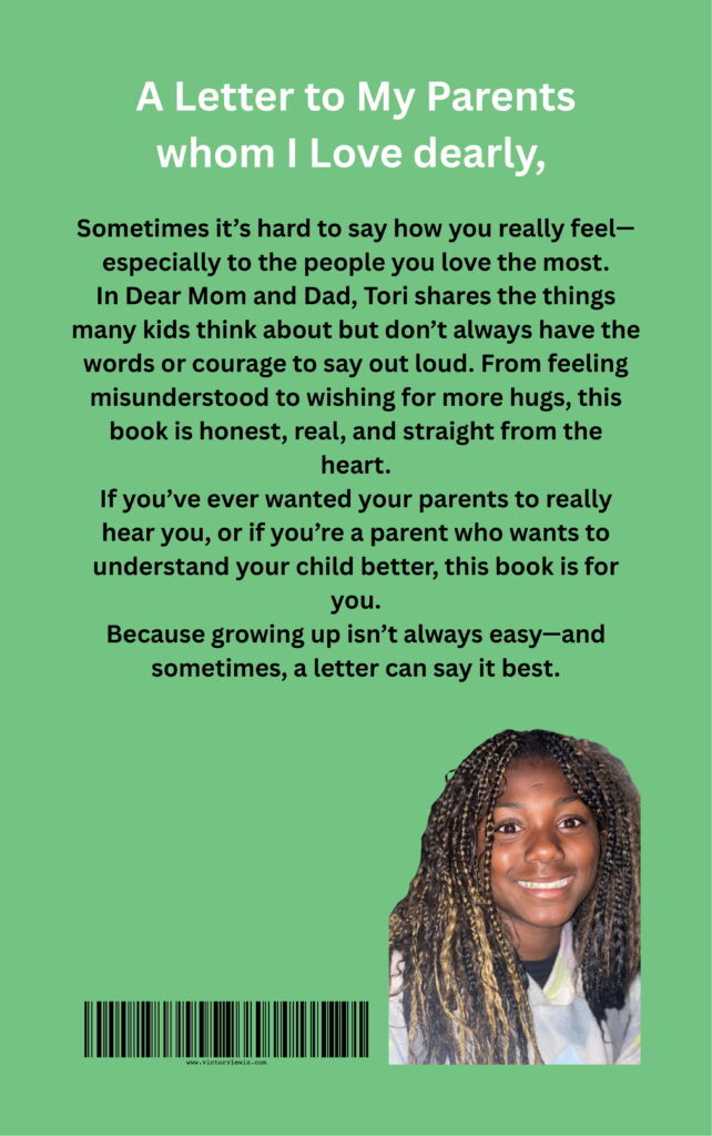 tori's book dear mom dad teacher 2